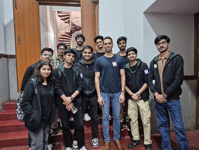 Team Point Blank at IndiaFoss 2025 with Kailash Nadh